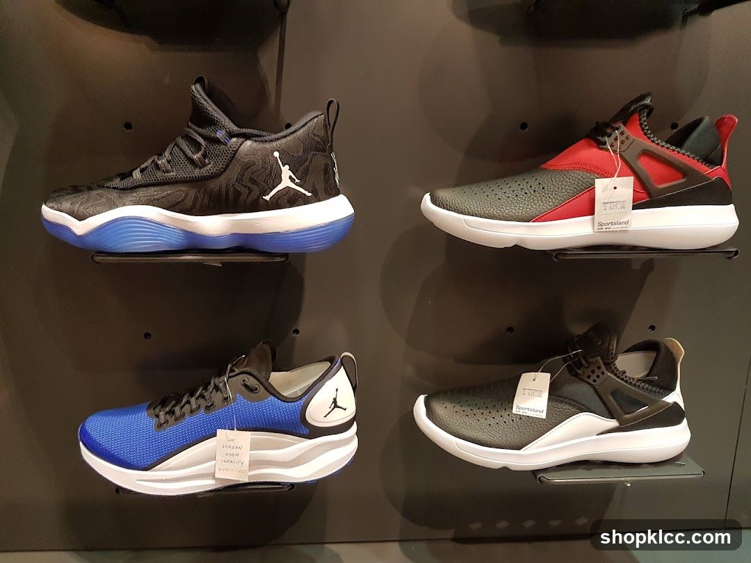 Jordan Shoes Display