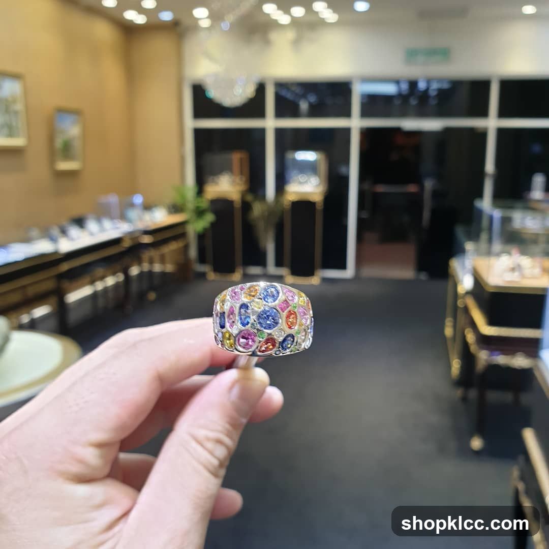 Jewelry Ring Display in Store Interior