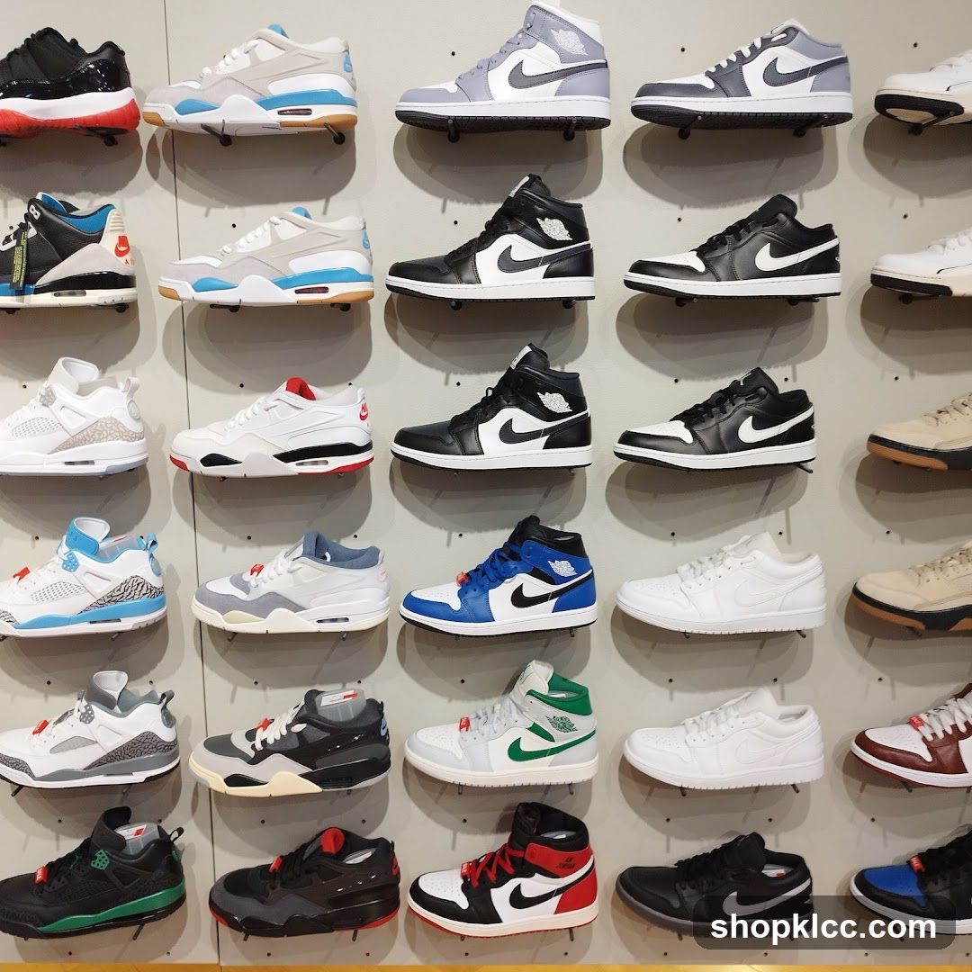 Wall Display of Sneakers