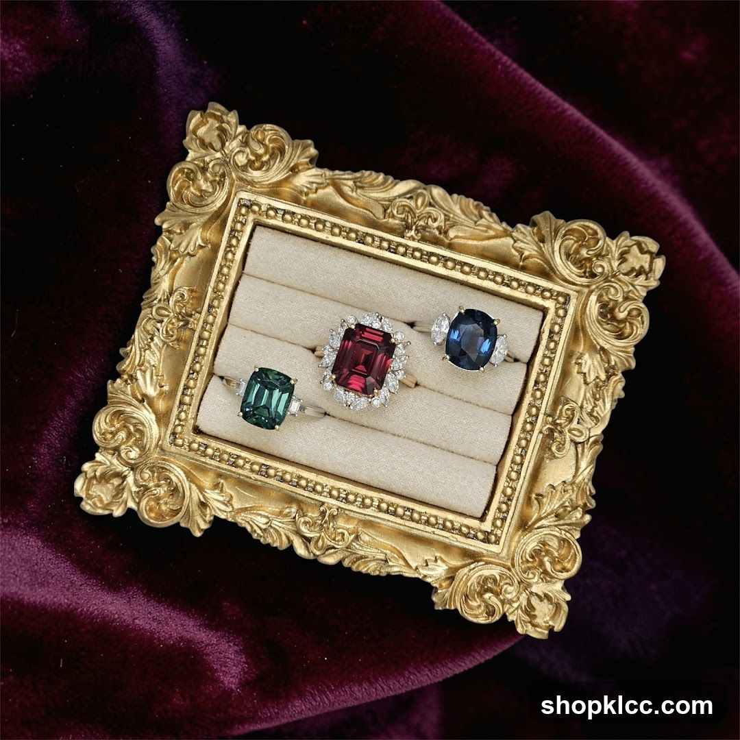 Jewelry Display in Ornate Frame