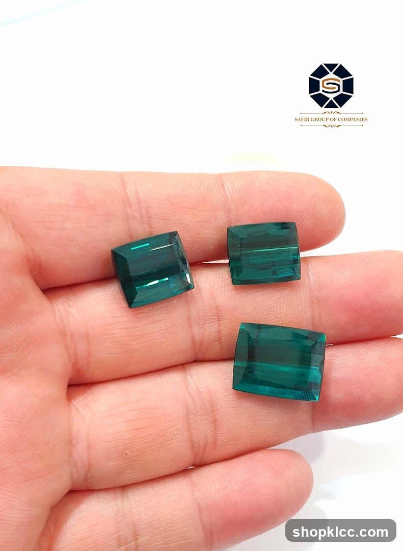 Green Gemstones on Hand