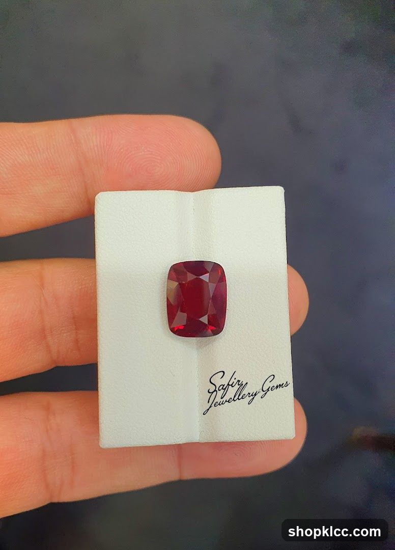 Rough Gemstone on Display Card