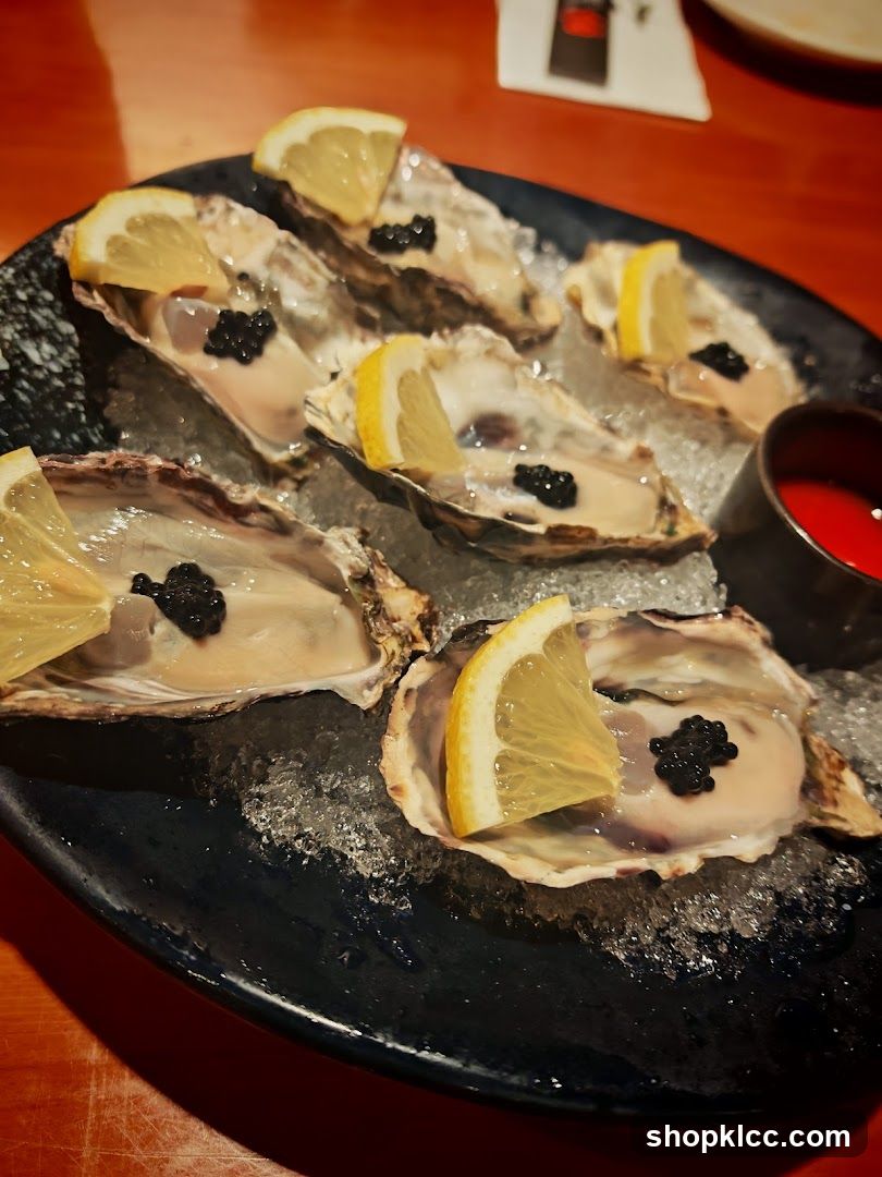 Oysters with Caviar and Lemon