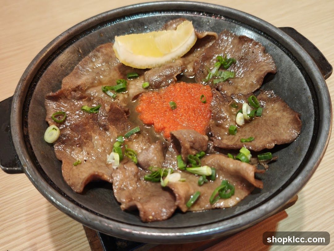 Sizzling Beef Tongue Dish