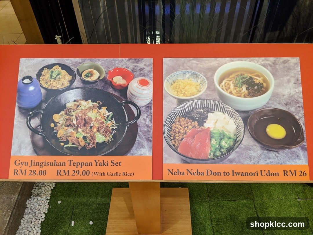 Food Menu Display