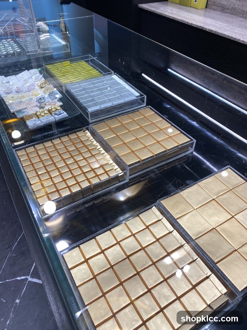 Chocolates in Display Case