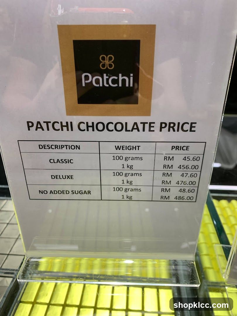 Patchi Chocolate Price
