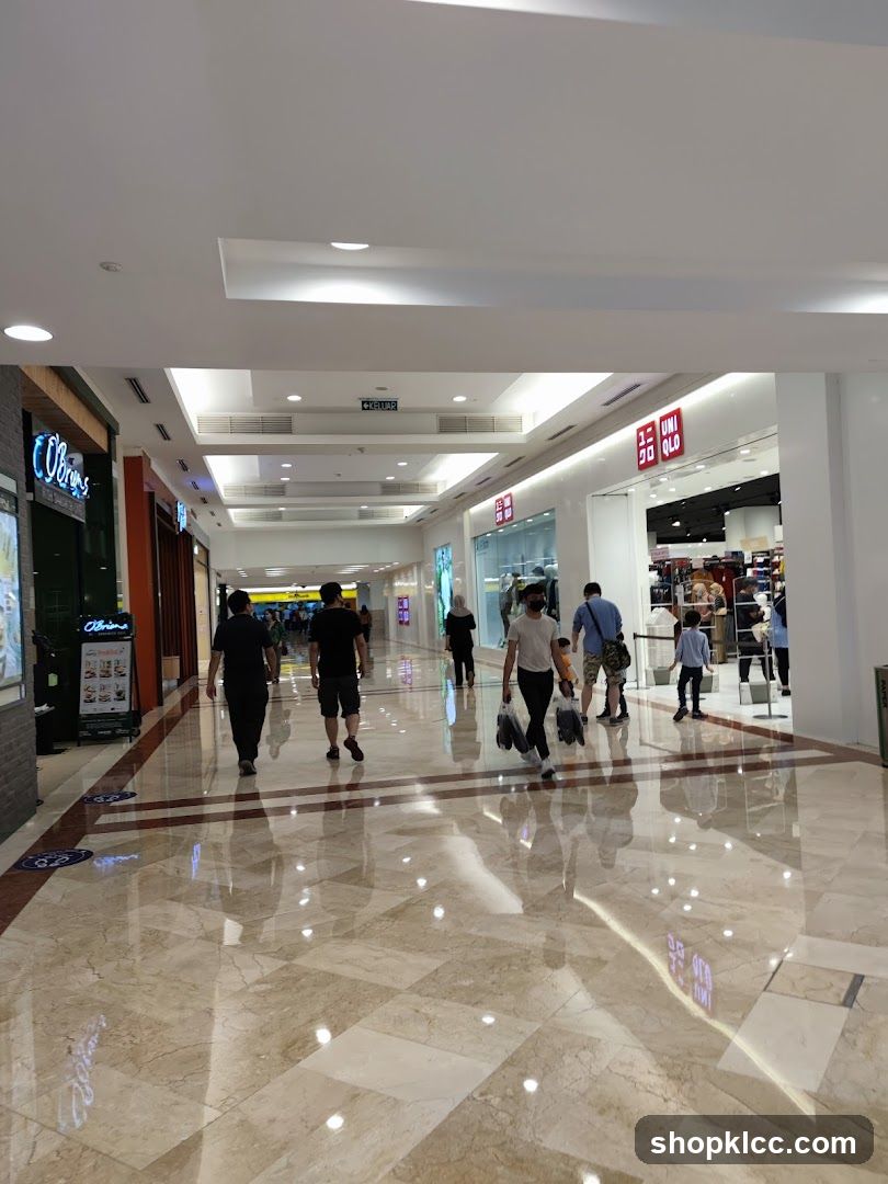 Mall Interior with Shoppers