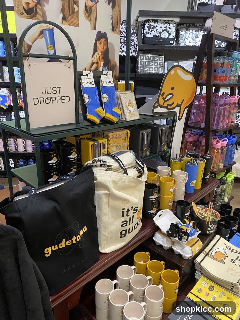 Gudetama Merchandise Display