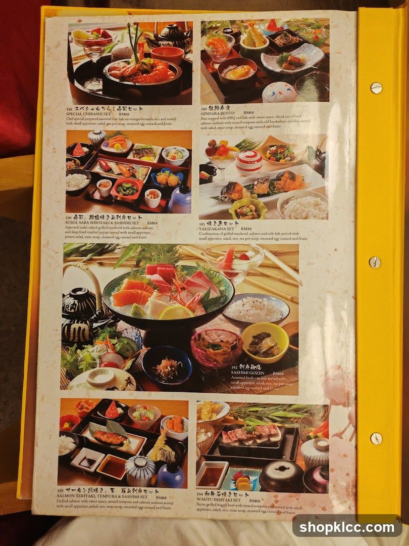 Japanese Menu