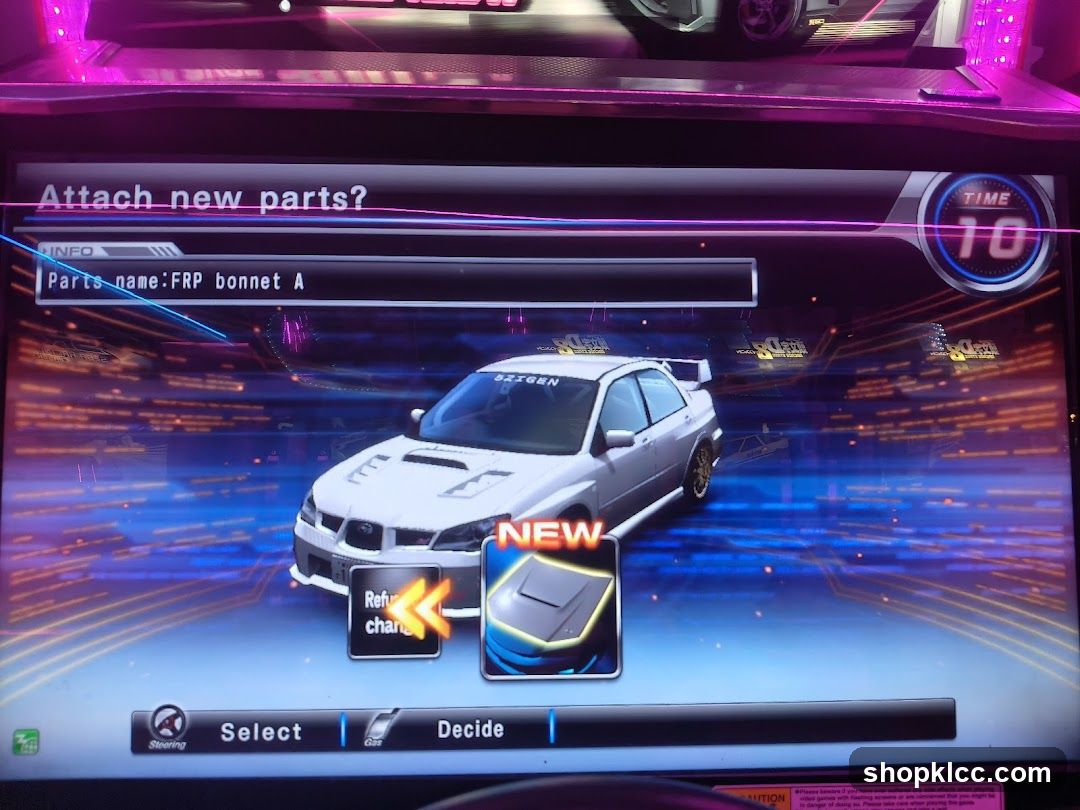 Car Game Interface
