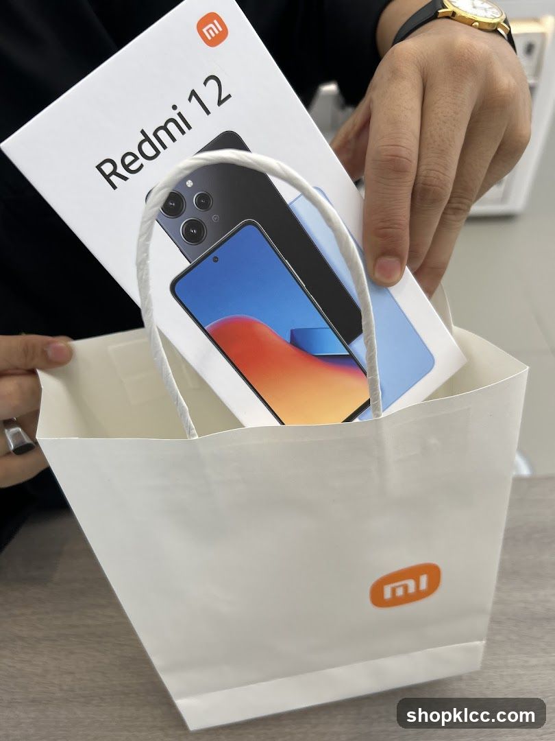 Xiaomi Redmi 12 Box and Bag