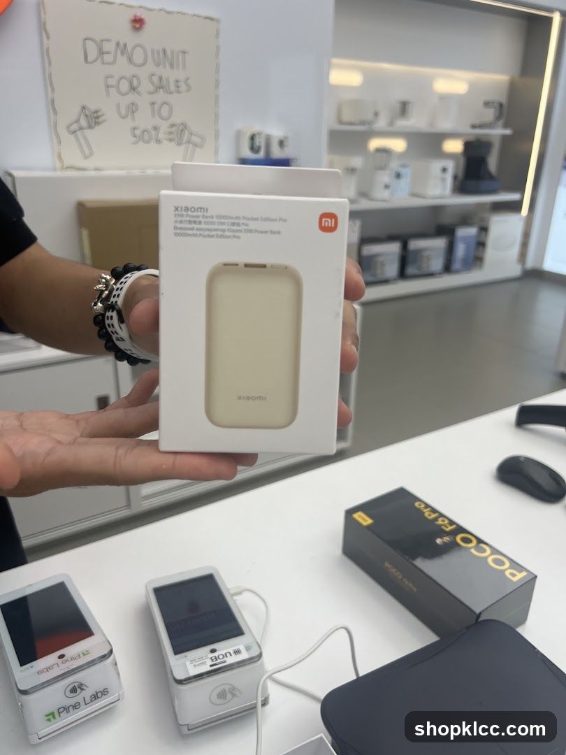 Xiaomi Power Bank and Poco Phone Box