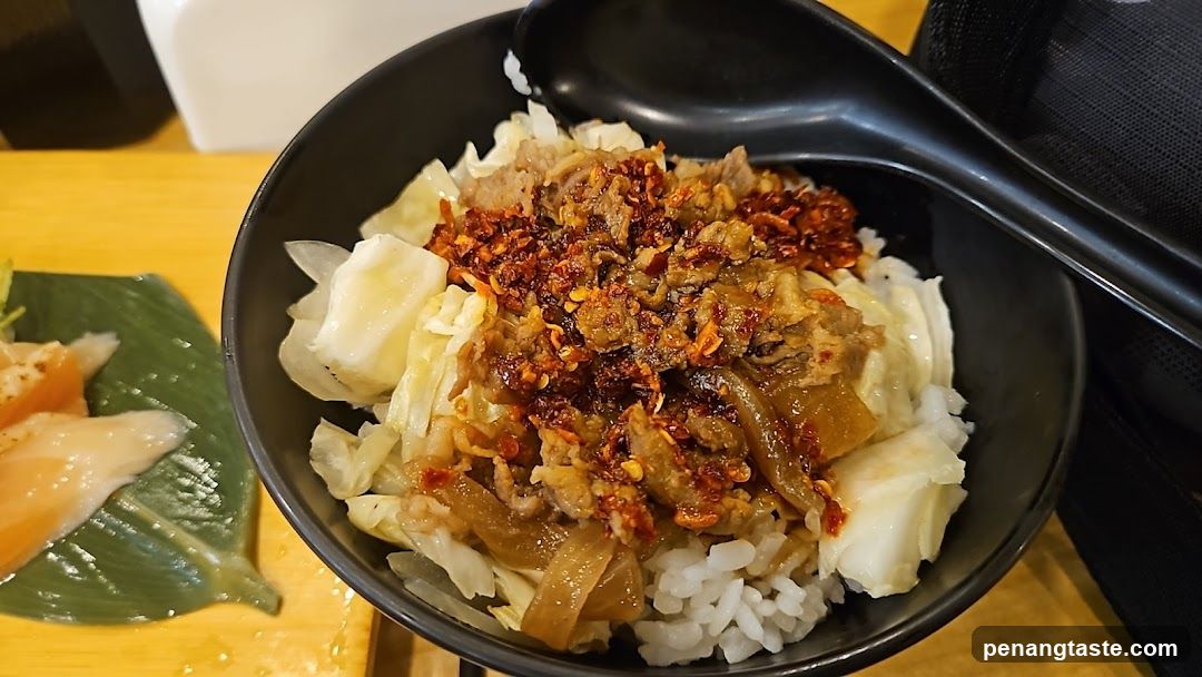Beef and Cabbage Rice Bowl