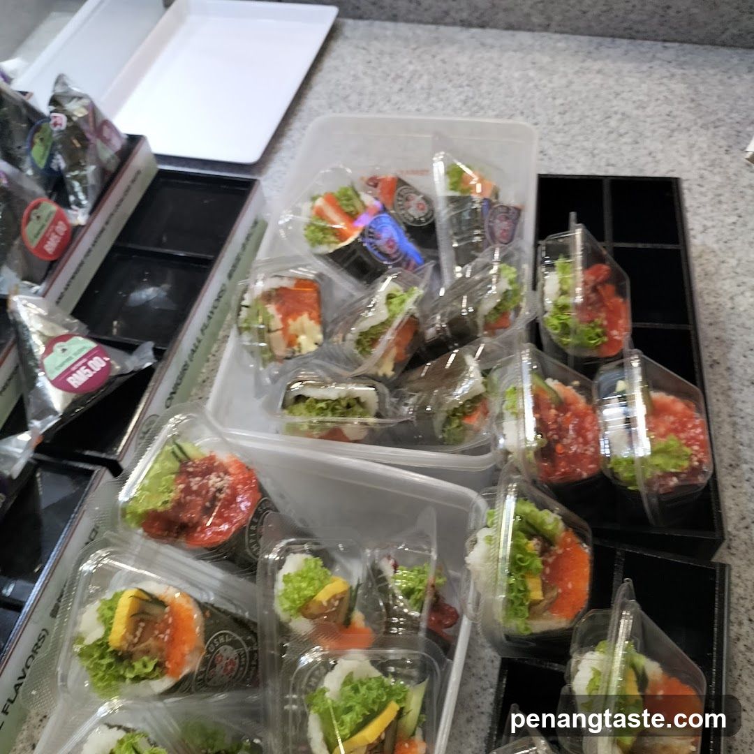 Sushi Display in Kitchen or Retail Setting