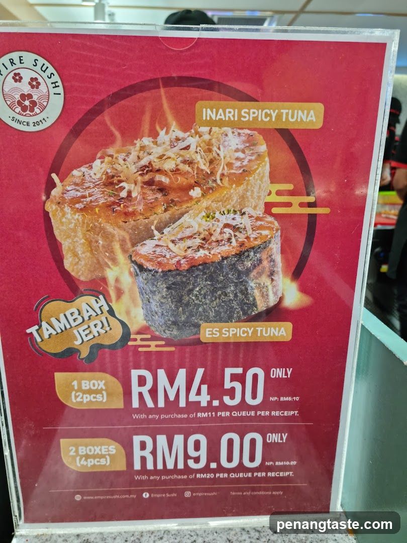 Empire Sushi Spicy Tuna Ad