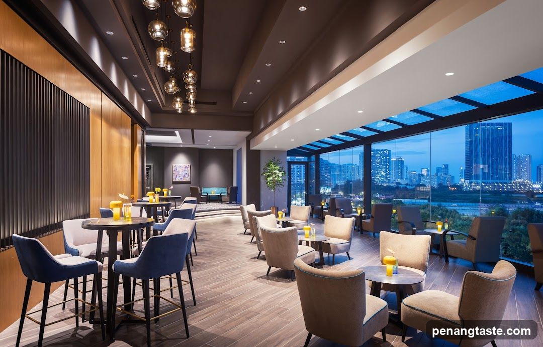 Modern Lounge with City View