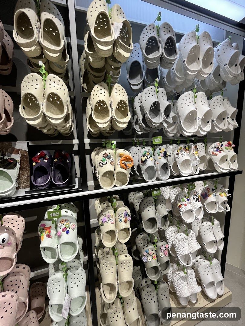 Crocs Shoes Display