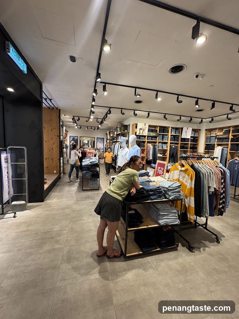 Clothing store interior