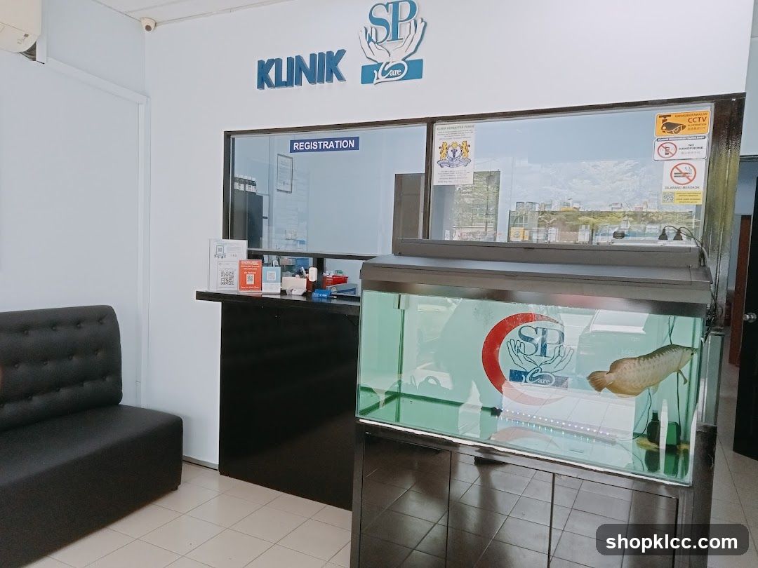 Klinik SP Interior with Fish Tank