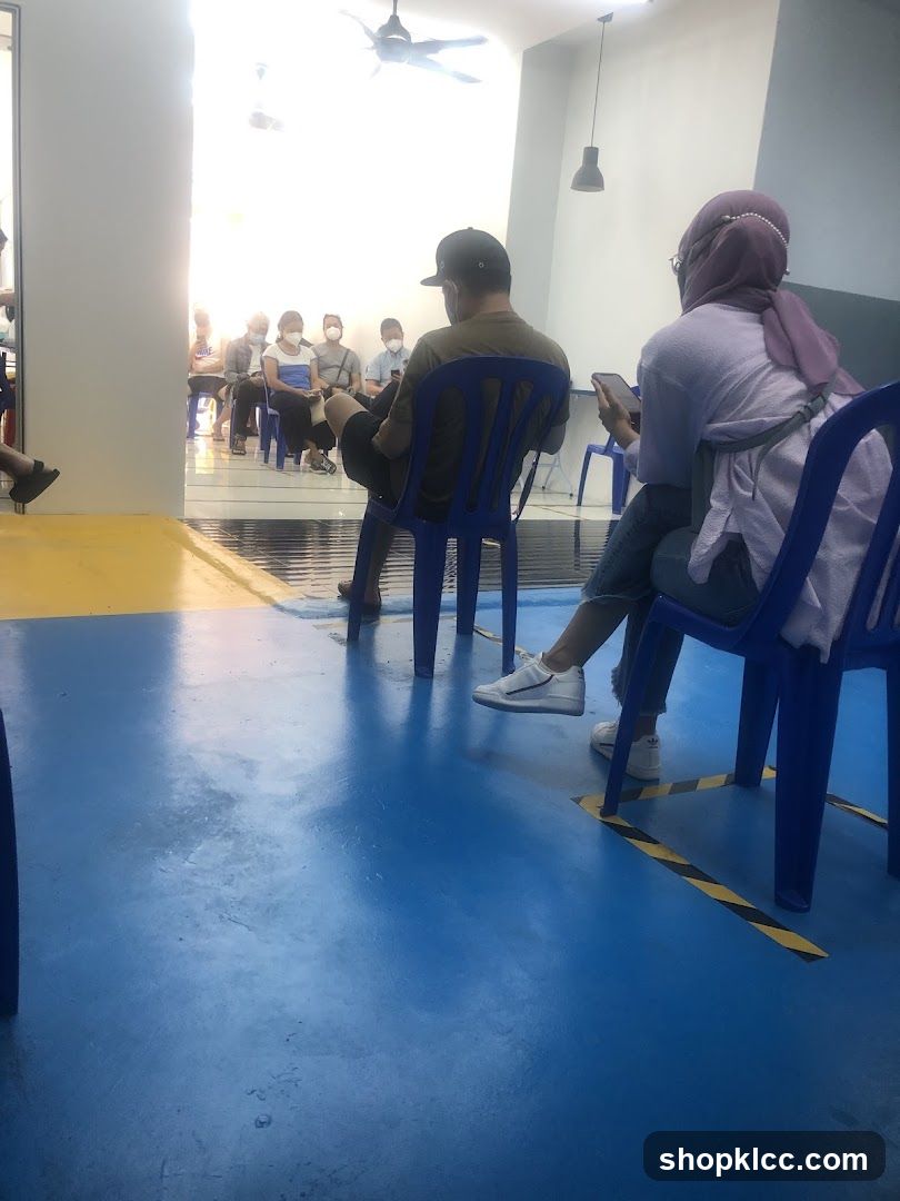 People waiting in a room