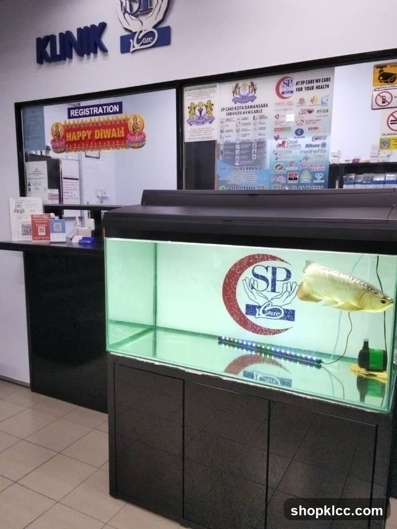 Klinik SP Interior with Fish Tank