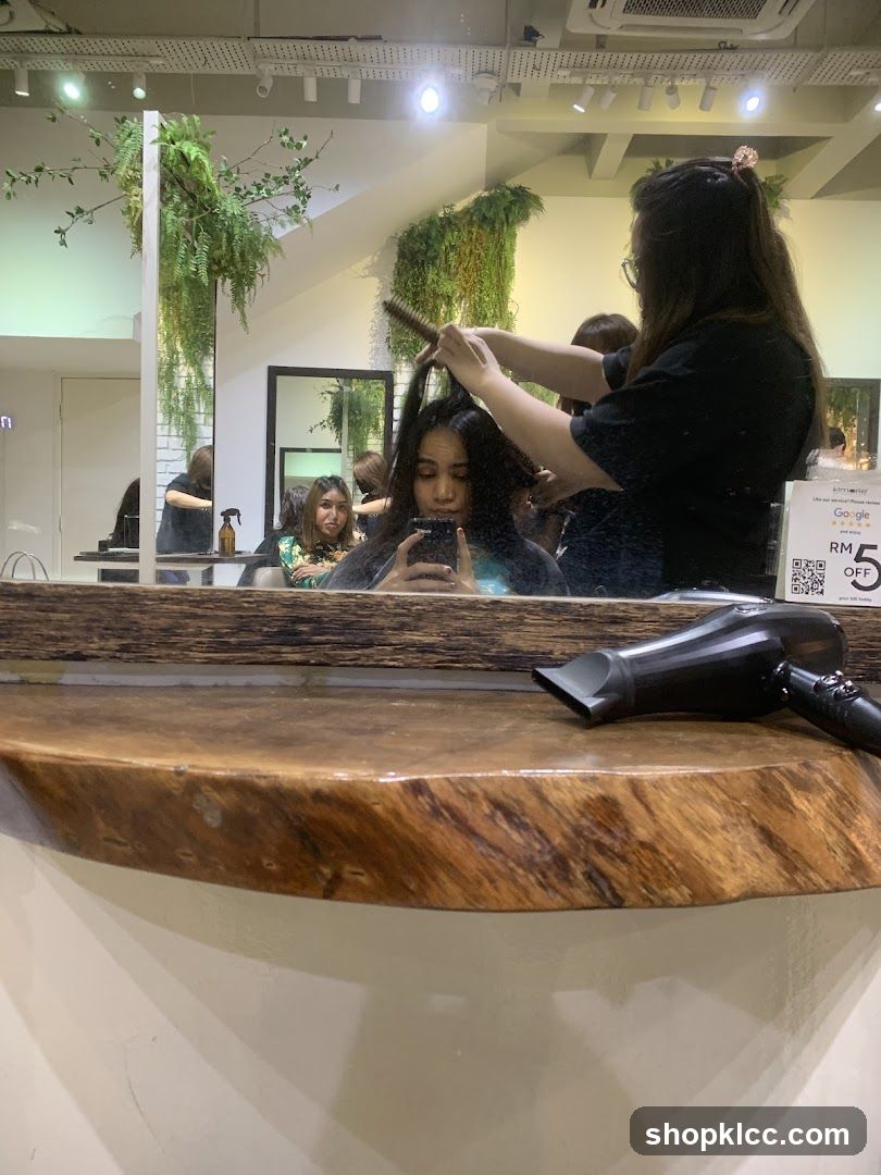 Hair Salon Interior Reflection