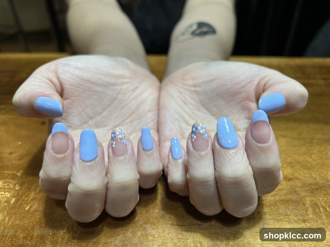 Blue Nail Art Display