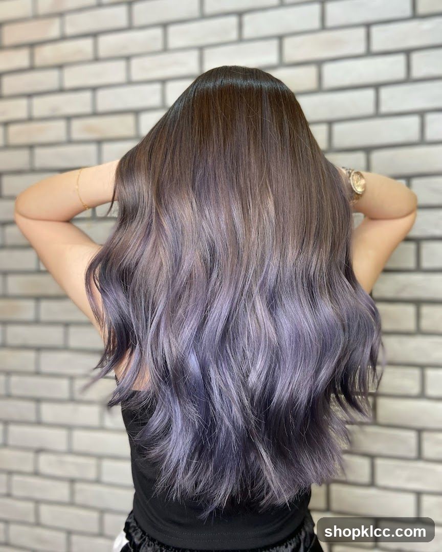 Purple Hair Styling