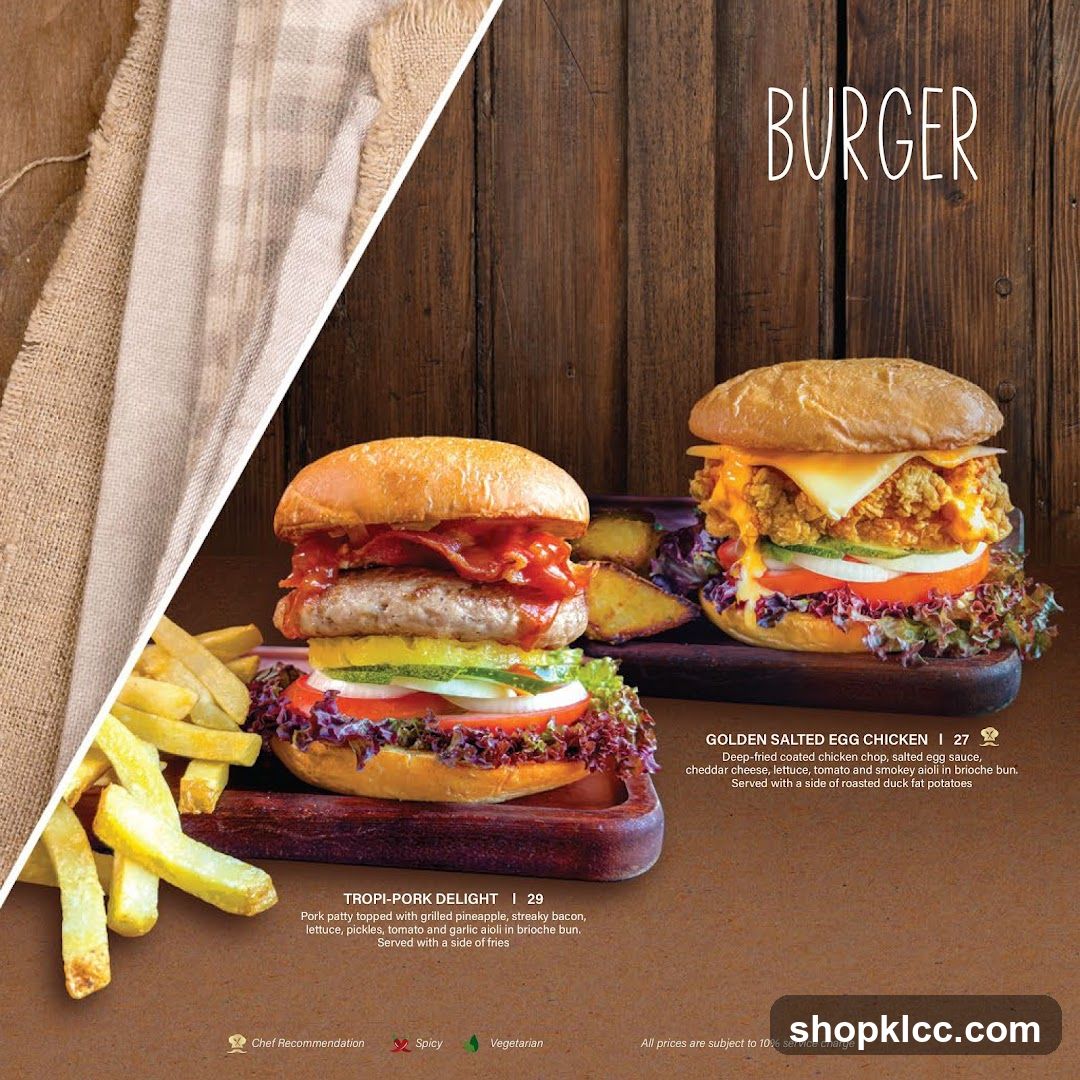 Burger Menu Page