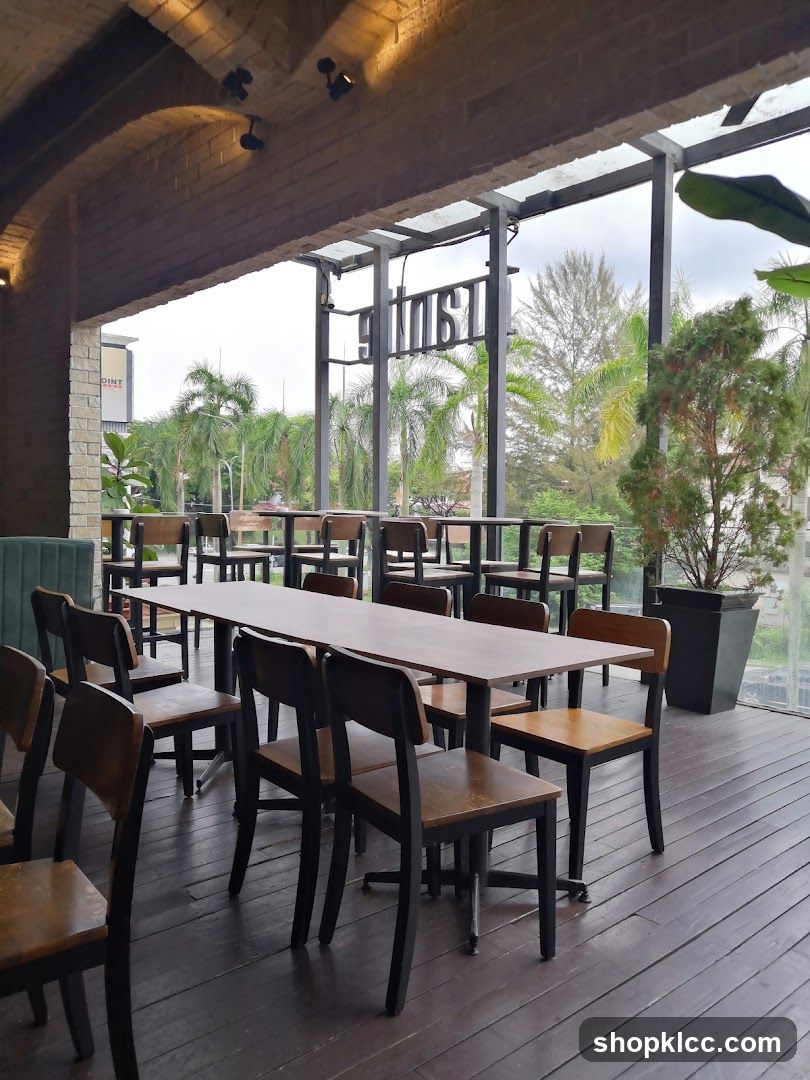 Restaurant Interior with Outdoor Seating
