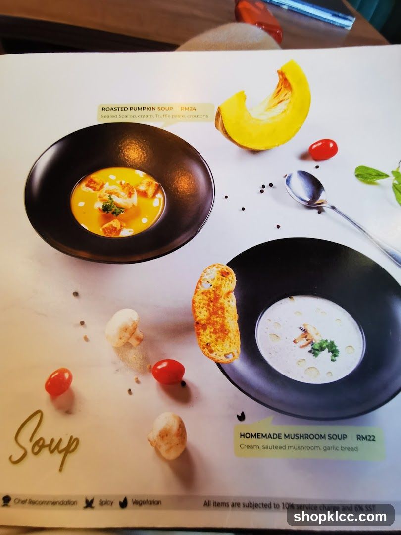 Soup Menu Page