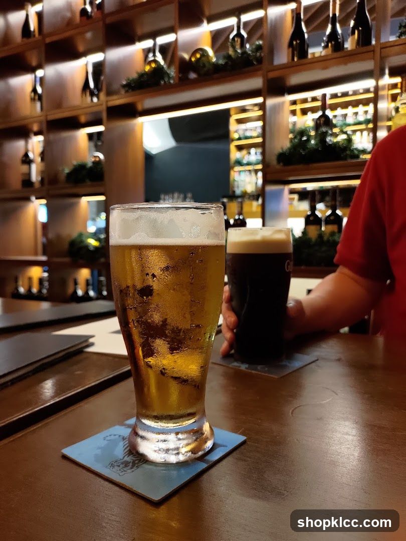 Beer at the bar