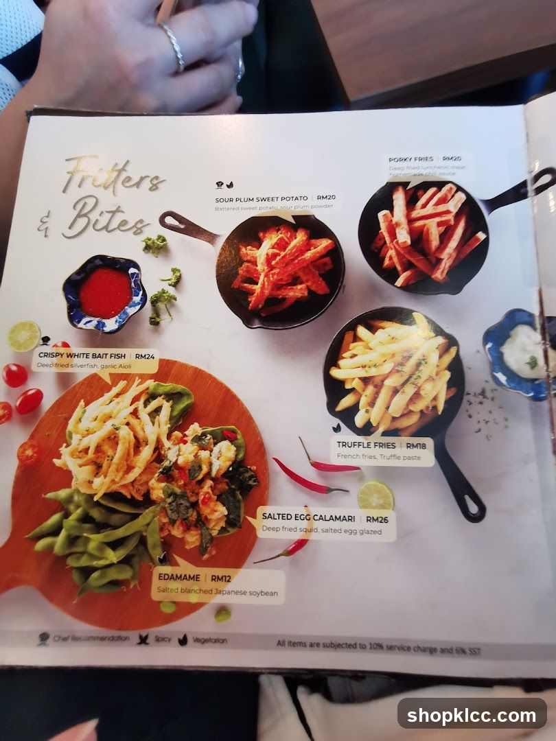 Fritters & Bites Menu Page
