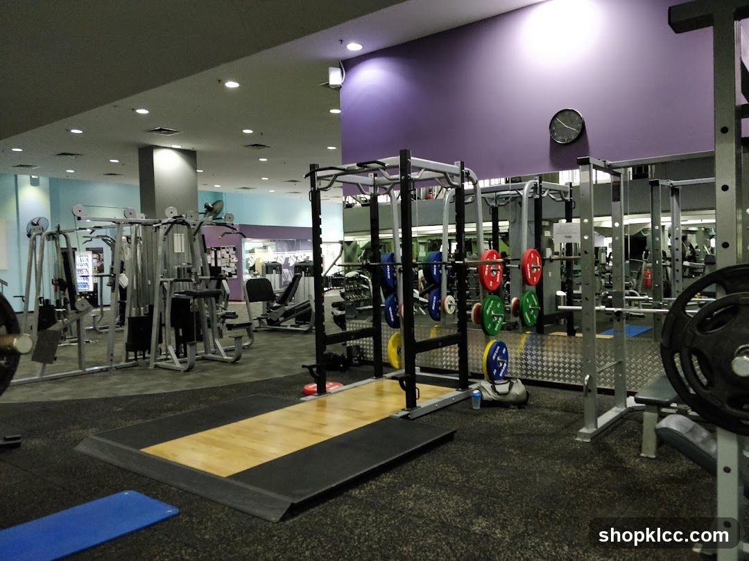 Gym Interior with Equipment