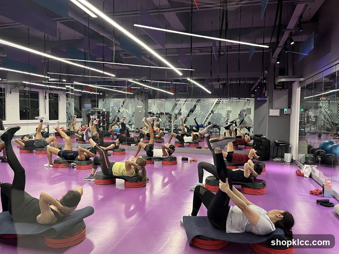 Group Fitness Class in Gym