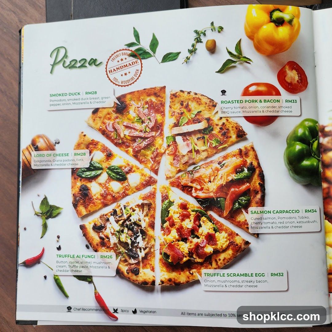 Pizza Menu Page