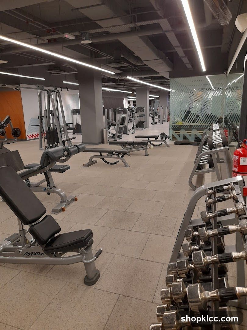 Gym Interior with Equipment