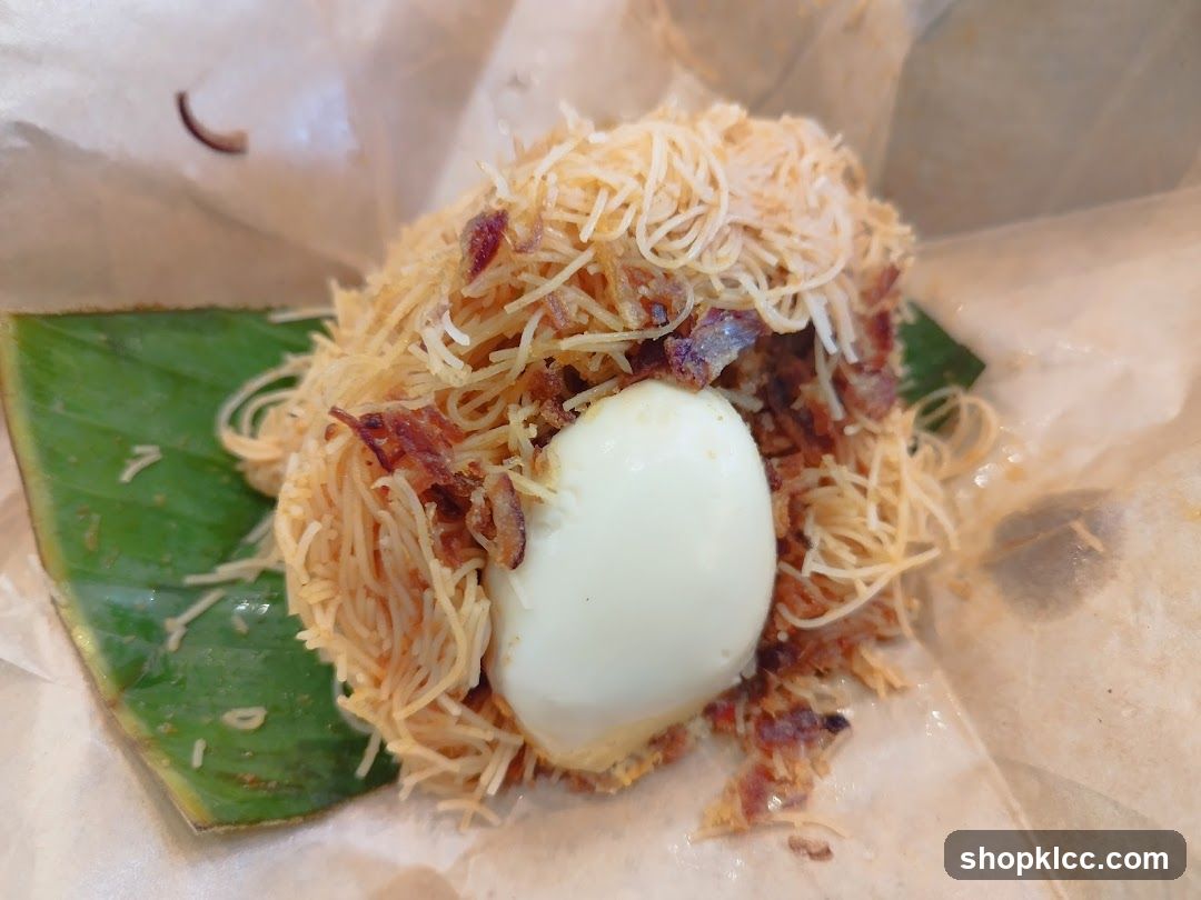 Nasi Lemak with Hard-Boiled Egg