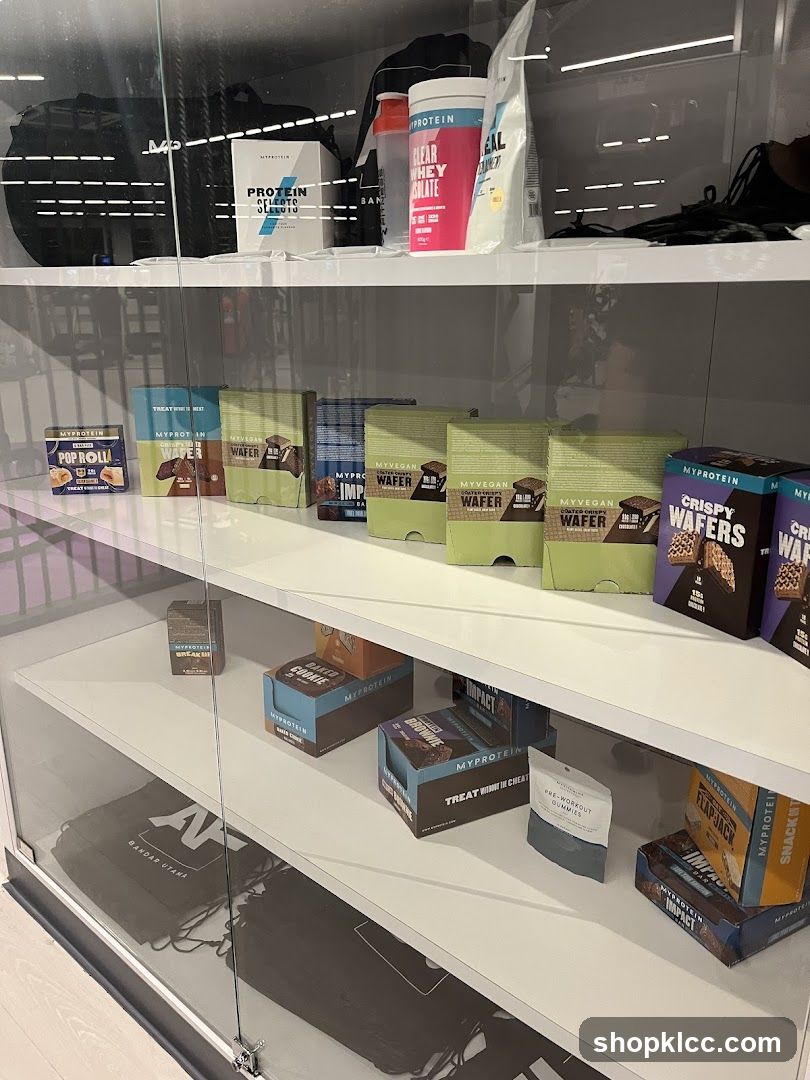 MyProtein Product Display Shelf