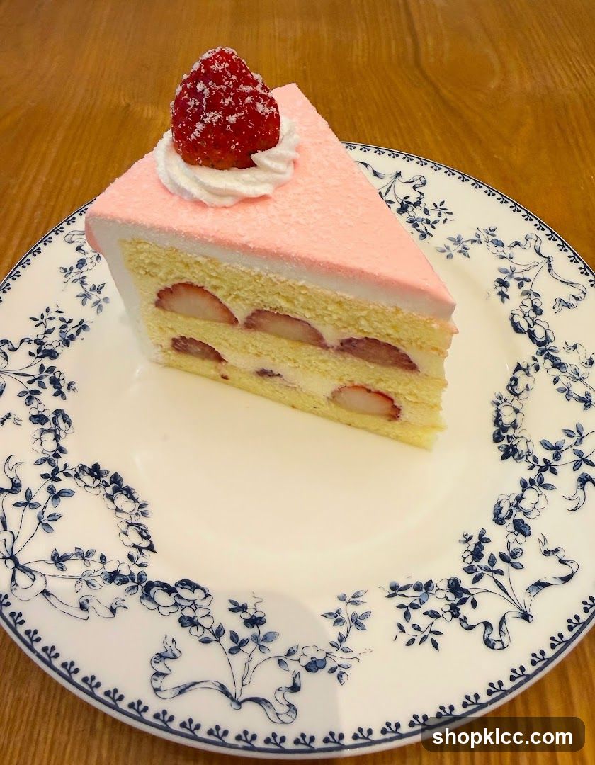 Strawberry Layer Cake Slice
