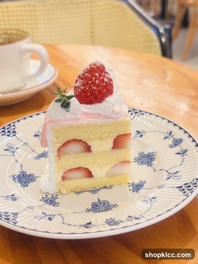 Strawberry Cake Slice