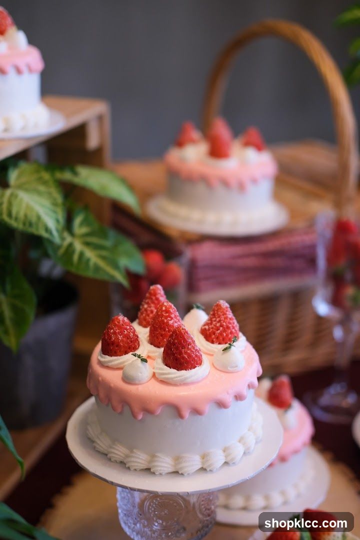 Strawberry Cake Display