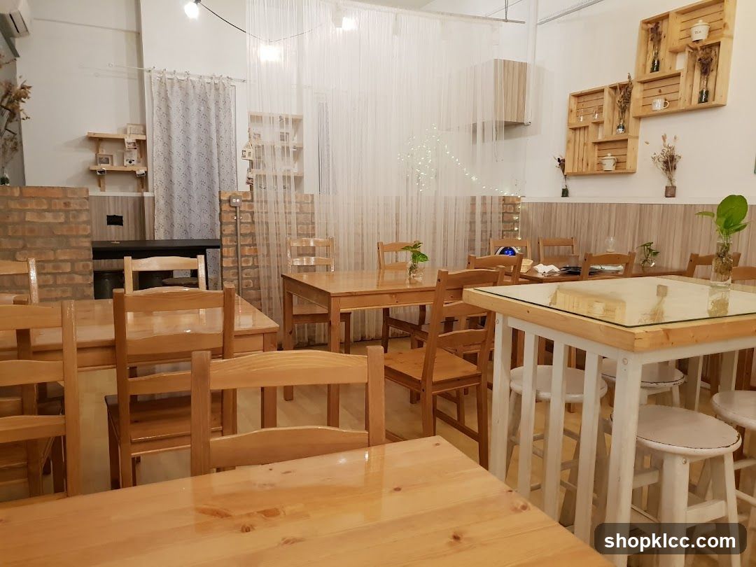 Cozy Wooden Cafe Interior