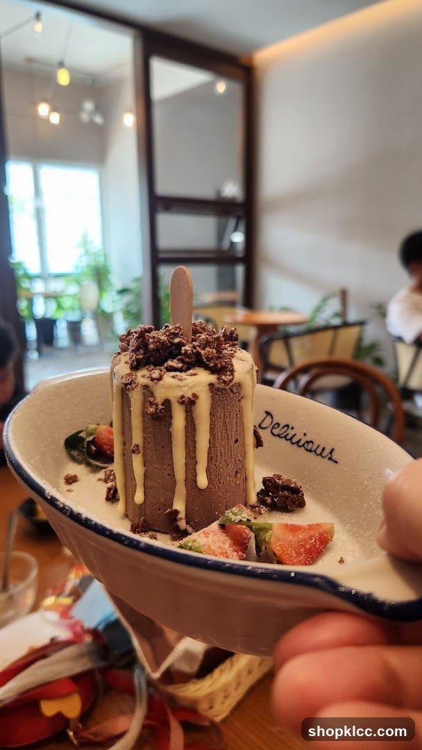 Chocolate Dessert with Strawberries
