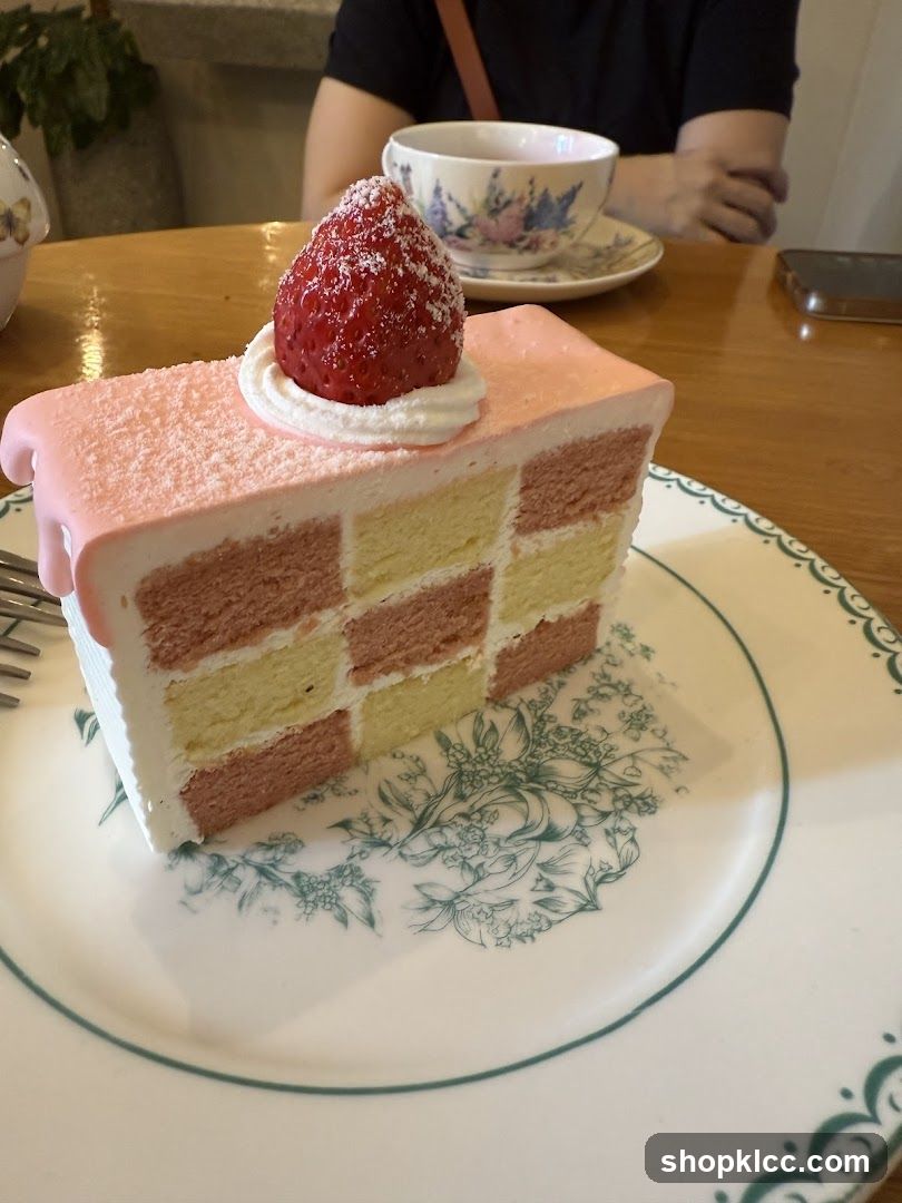 Strawberry Cake Slice