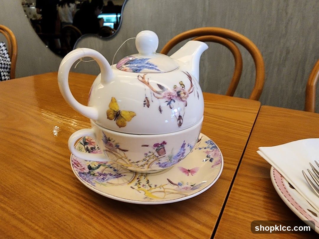 Tea Set on Wooden Table
