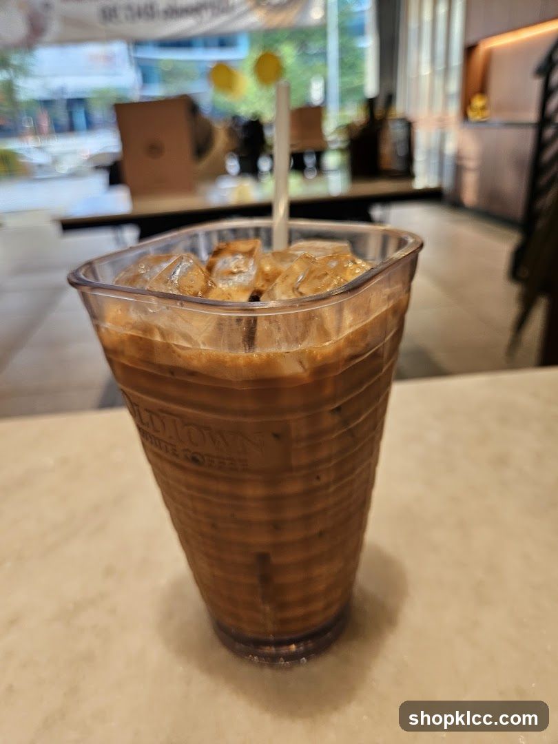 Iced Coffee in a Clear Cup
