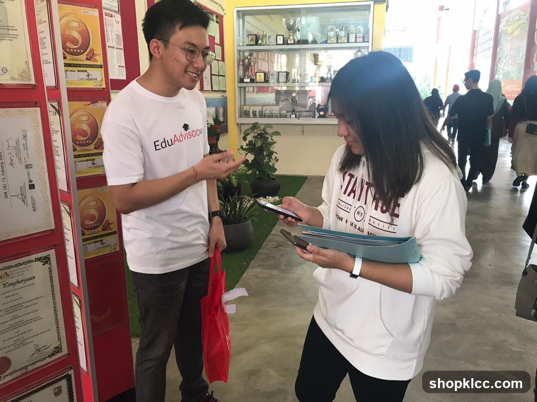 Students interacting