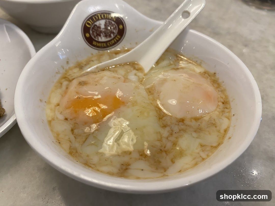 Bowl of Fried Eggs with Sauce